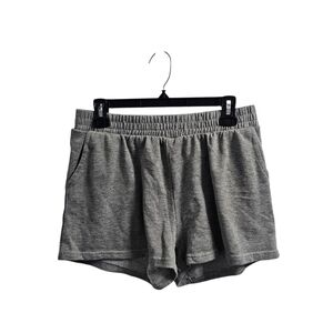 Linda Michael Grey Casual Sleep Lounge Sweat Shorts Size 1XL